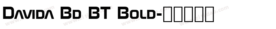 Davida Bd BT Bold字体转换